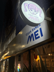 Interior do Vegan Ramen Mei Del Valle, restaurante de ramen vegano no Del Valle Sur