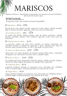 Food and menu items at La Ka'z Restaurante Cholula, San Andres Cholula, Puebla