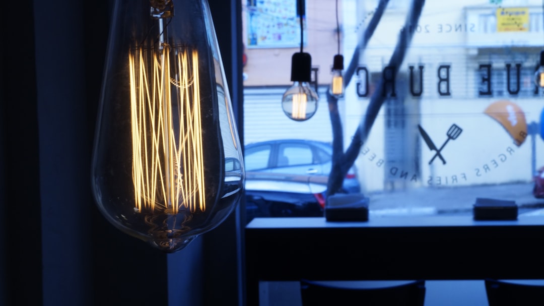 a clock and a lamp