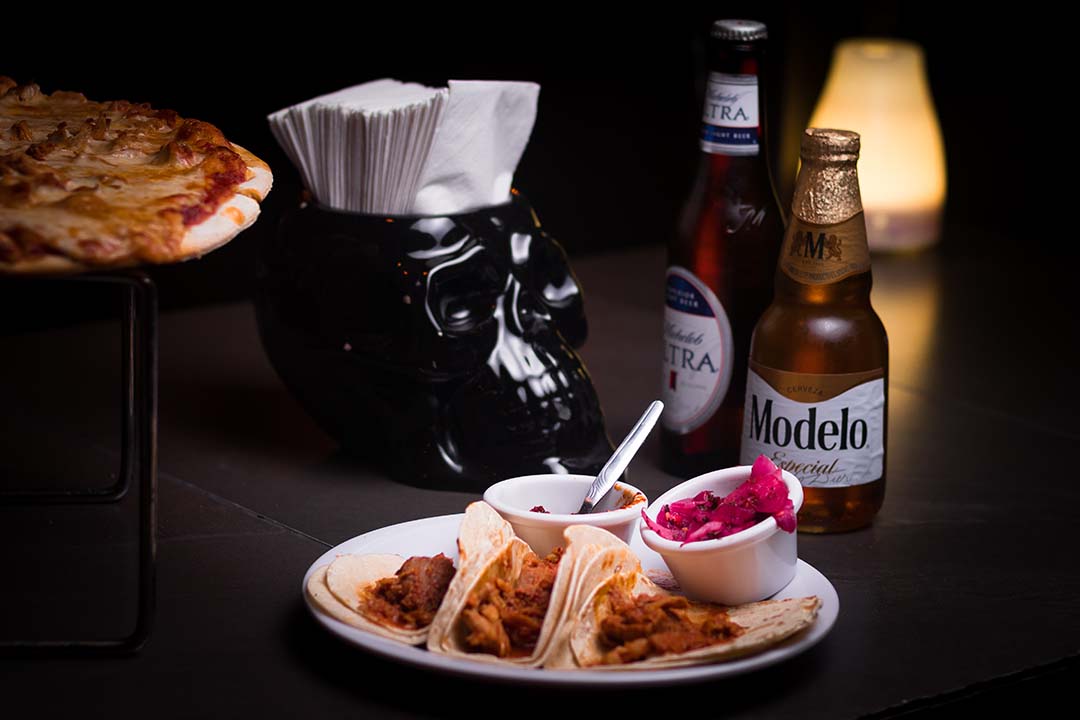 Chabola Bar’s neon-lit dance floor in León’s Centro neighborhood