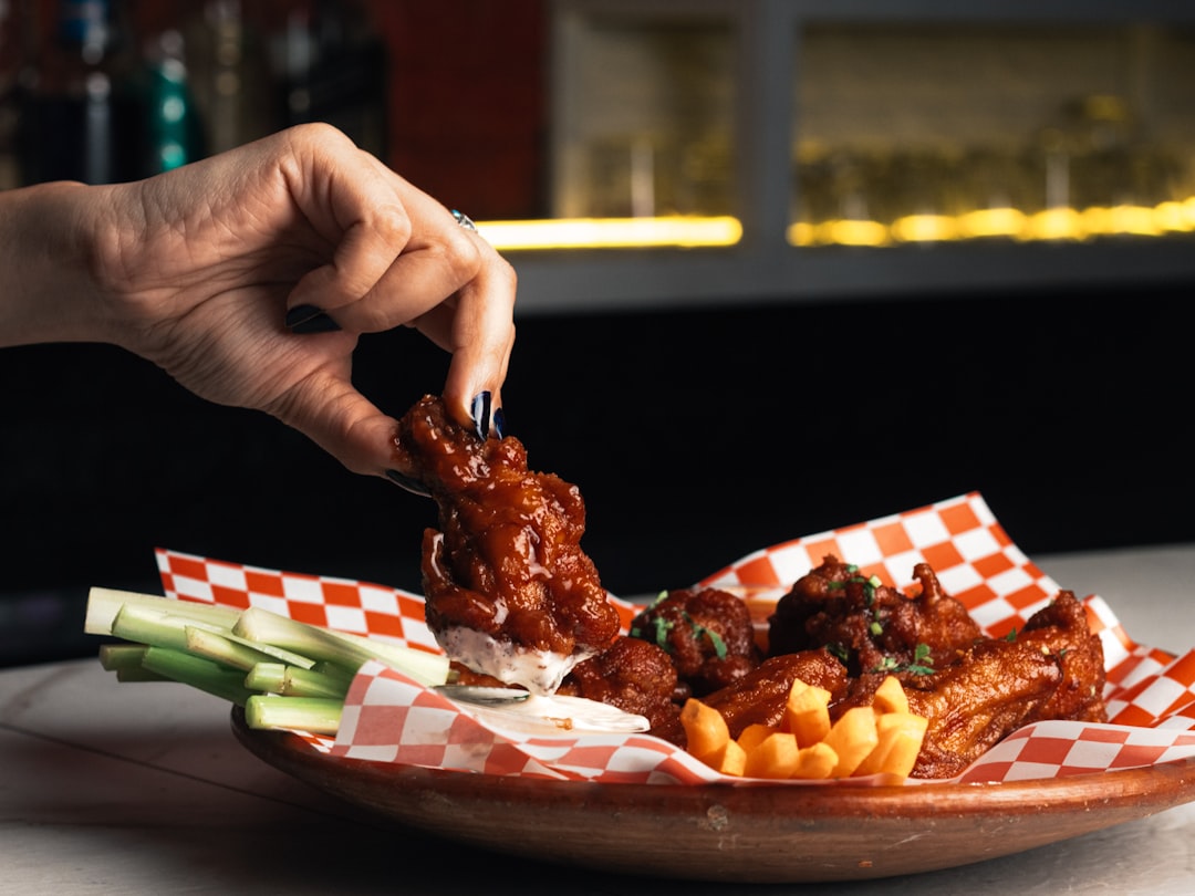 A plate of food on a table in a restaurant