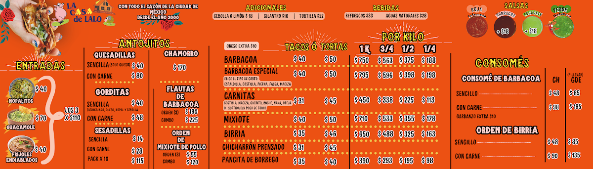 La Casa de Lalo — tacos de birria al vapor en su puesto de El Prado Chuburná, mostrando el caldo y la salsa