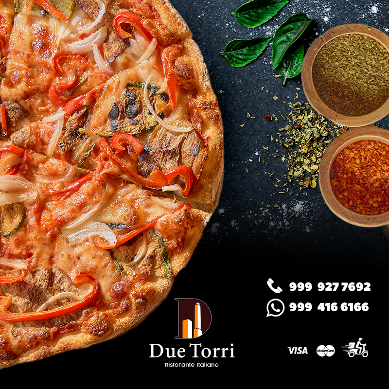 Interior of Due Torri with modern Italian bistro decor