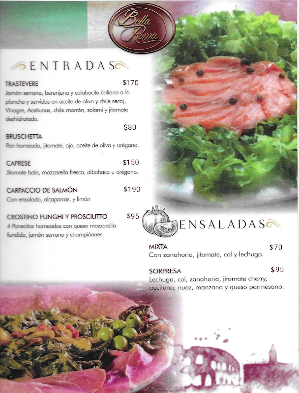 Bella Roma's vibrant dining area with traditional Italian decor